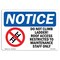 Signmission OSHA Sign, 12" H, 18" W, Aluminum, Do Not Climb Ladder! Roof Access Sign With Symbol, Landscape OS-NS-A-1218-L-11098 - alternate 1
